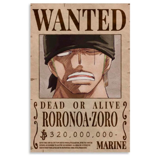 wanted roronoa zoro