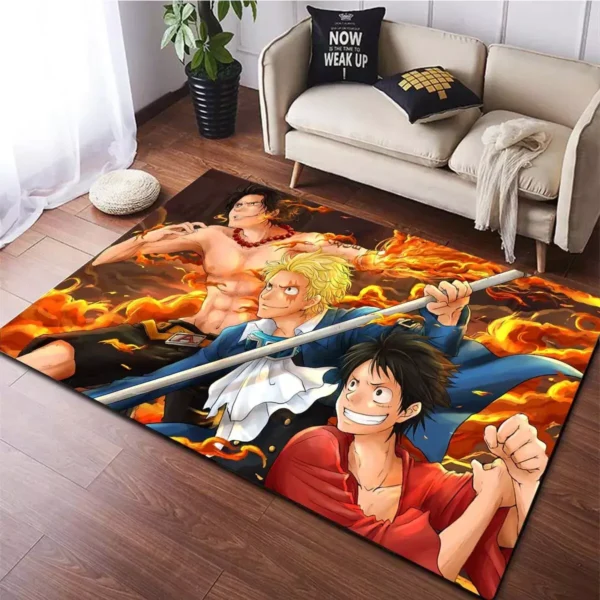 alfombra one piece ace luffy sabo