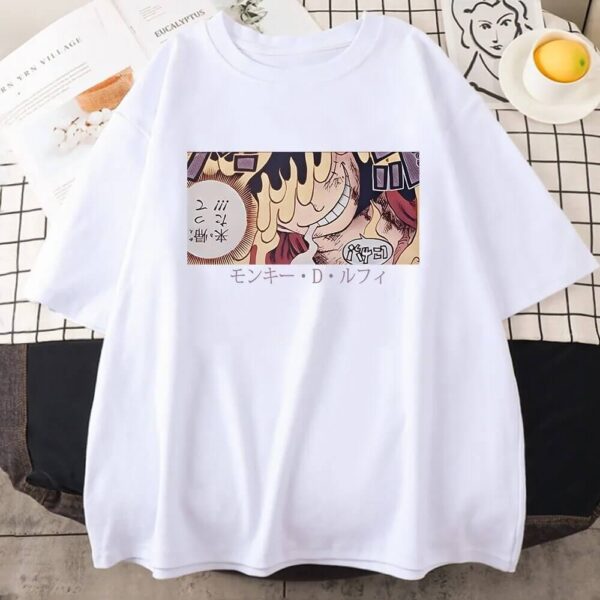 camiseta blanca luffy joyboy