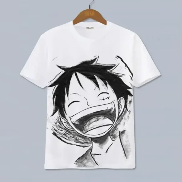 camiseta luffy feliz