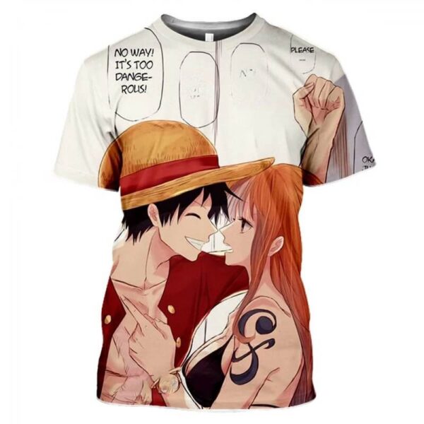 camiseta luffy nami