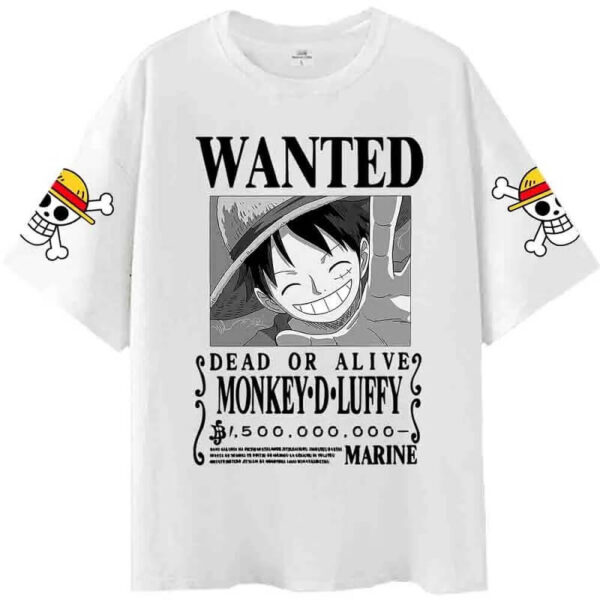 camiseta luffy wanted