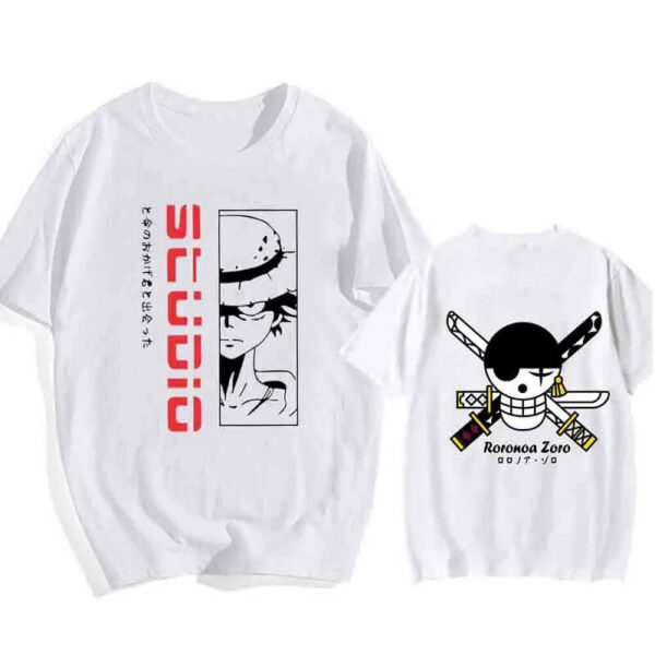 camiseta one piece zoro logo