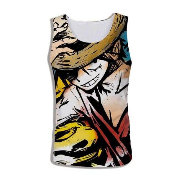 camiseta sin mangas luffy