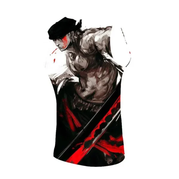 camiseta sin mangas zoro one piece