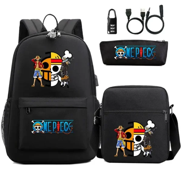 mochila negra one piece