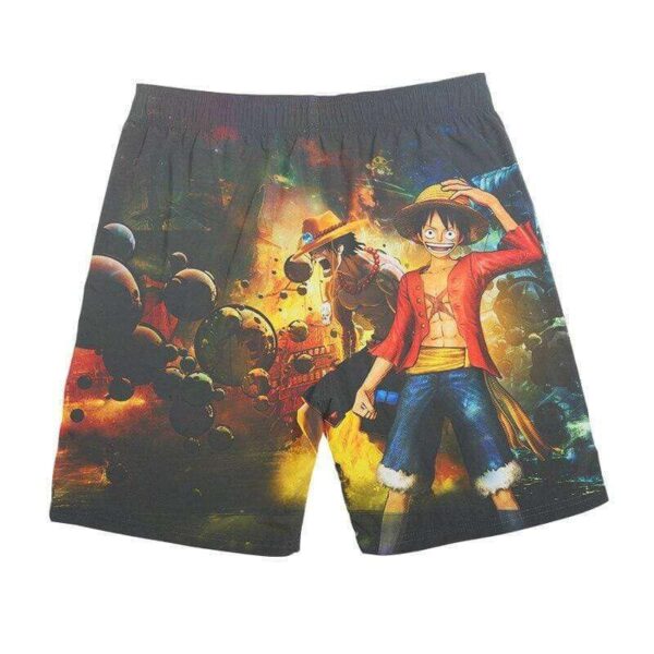 pantalon corto luffy ace