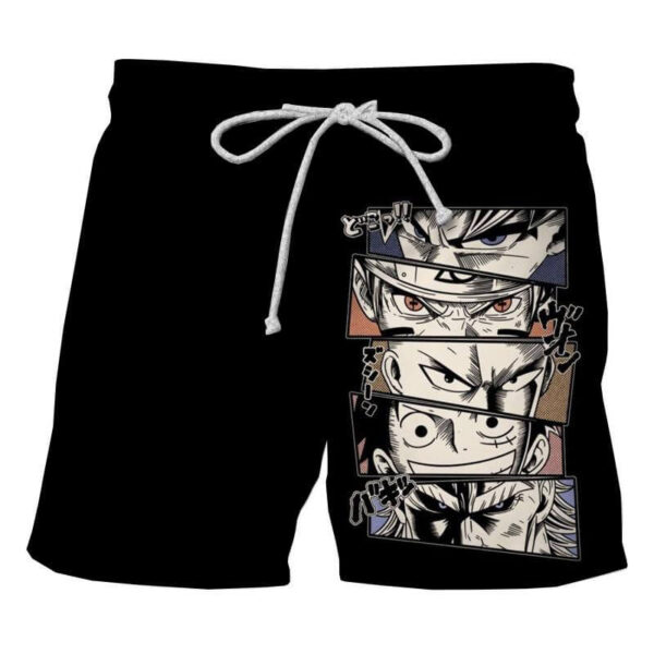 pantalon corto luffy naruto