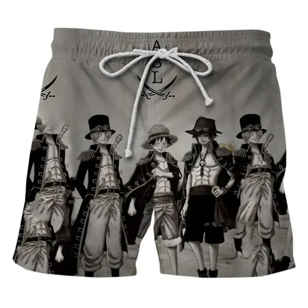 pantalon corto sabo ace luffy