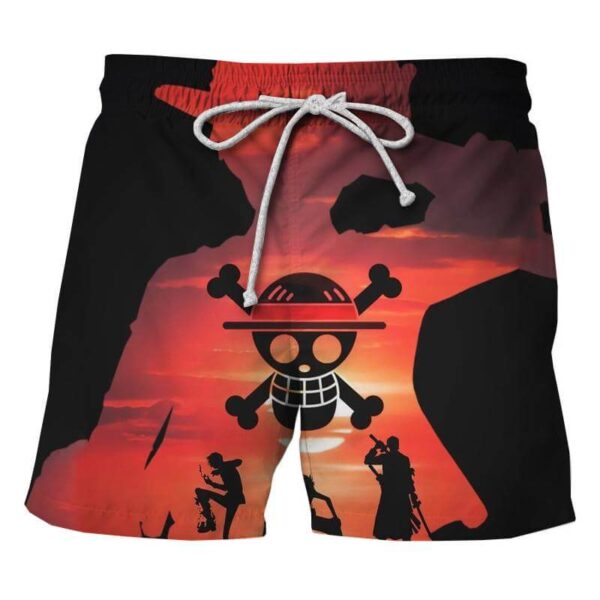 pantalon corto tripulacion luffy