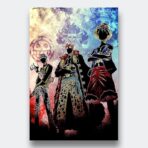 poster luffy law kid