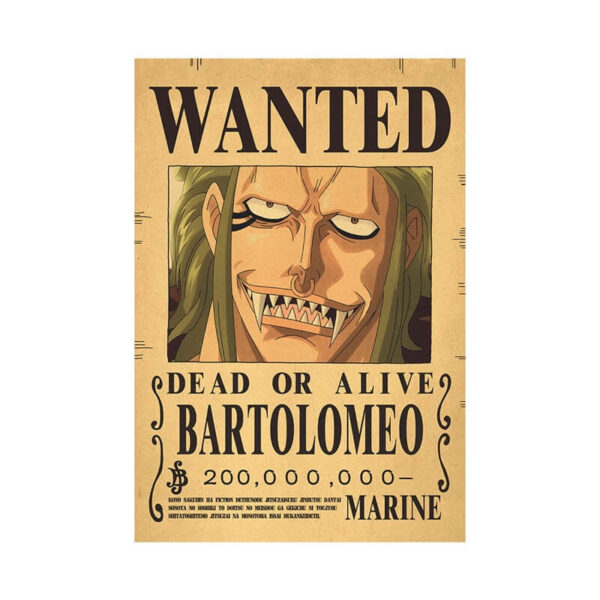 poster wanted bartolomeo