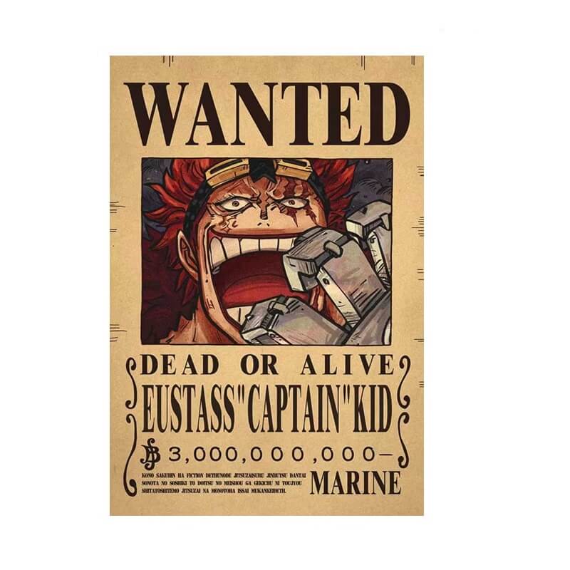 poster wanted eustass