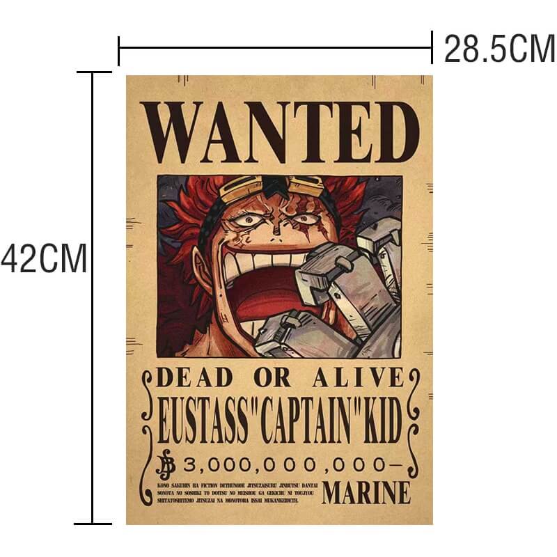 poster wanted eustass