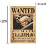 poster wanted luffy law kid