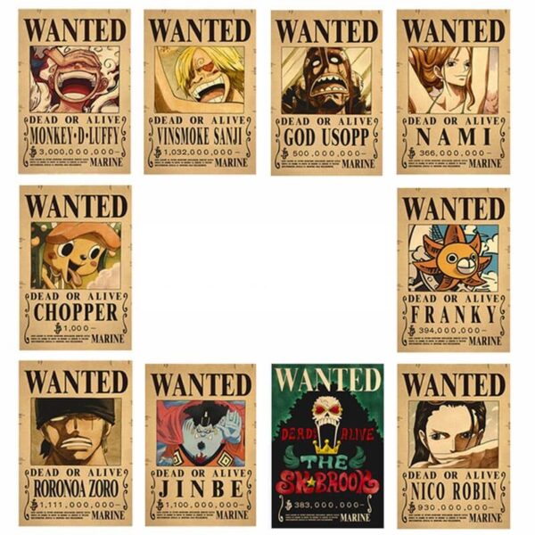 poster wanted one piece