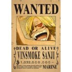 poster wanted sanji