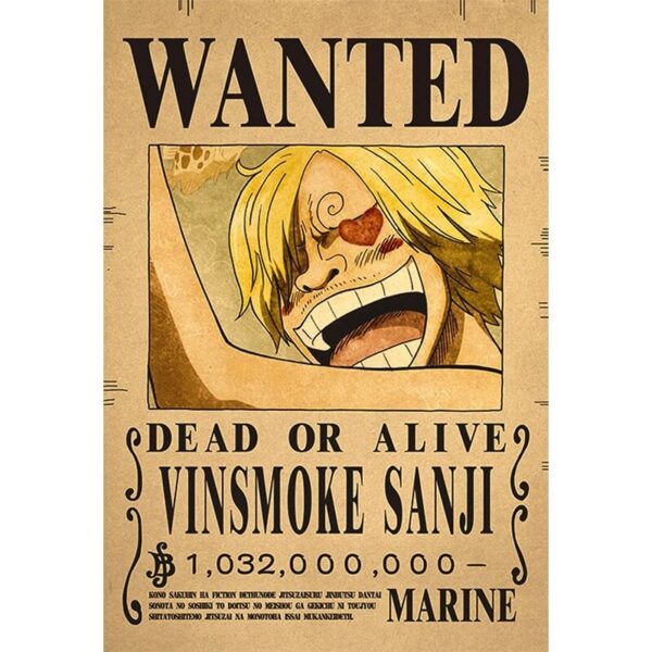 poster wanted sanji