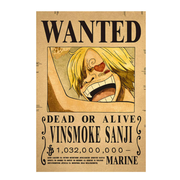 poster wanted sanji