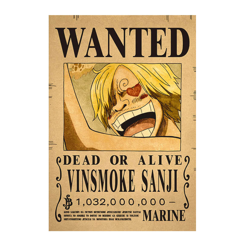 poster wanted sanji