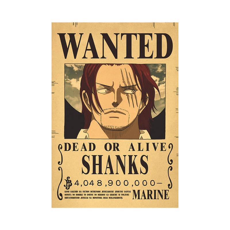 poster wanted shanks