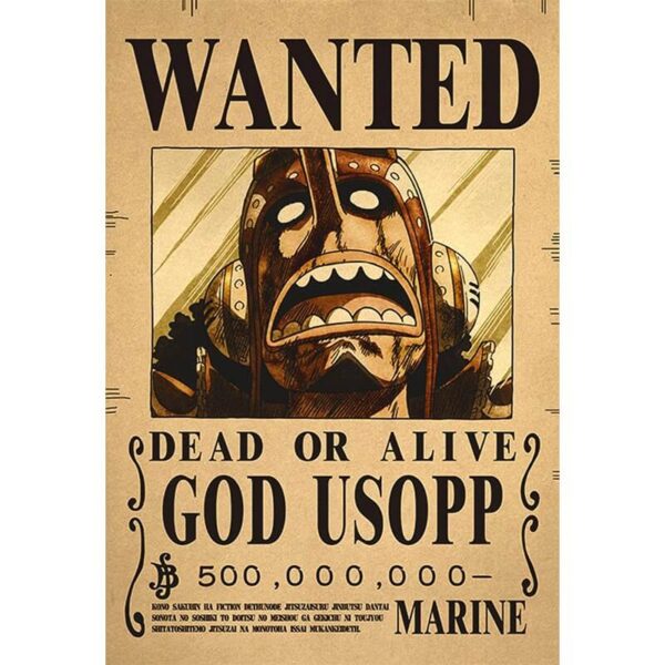 poster wanted usopp