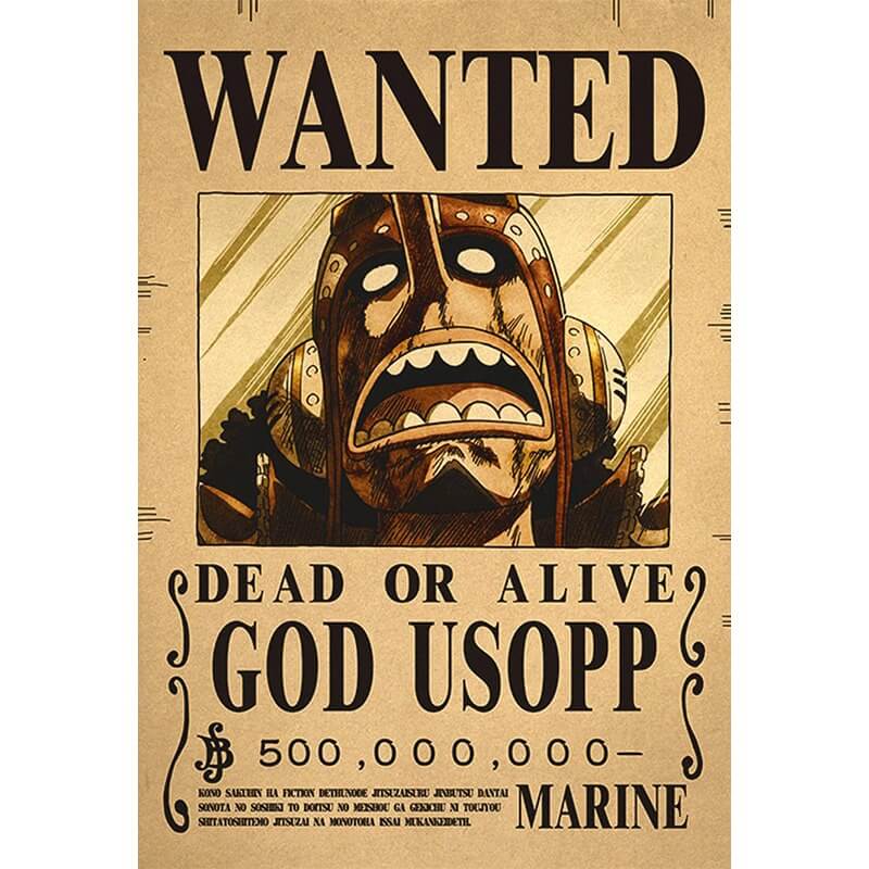 poster wanted usopp