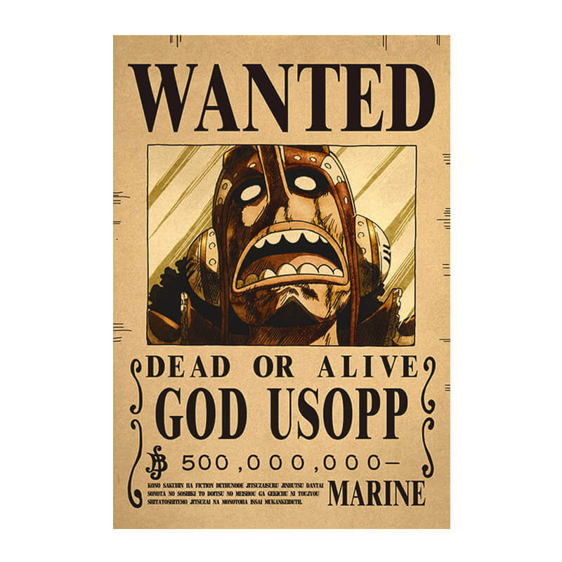poster wanted usopp