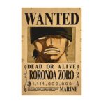 poster wanted zoro