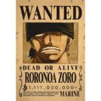 poster wanted zoro
