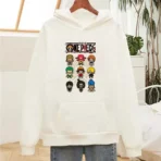sudadera blanca one piece