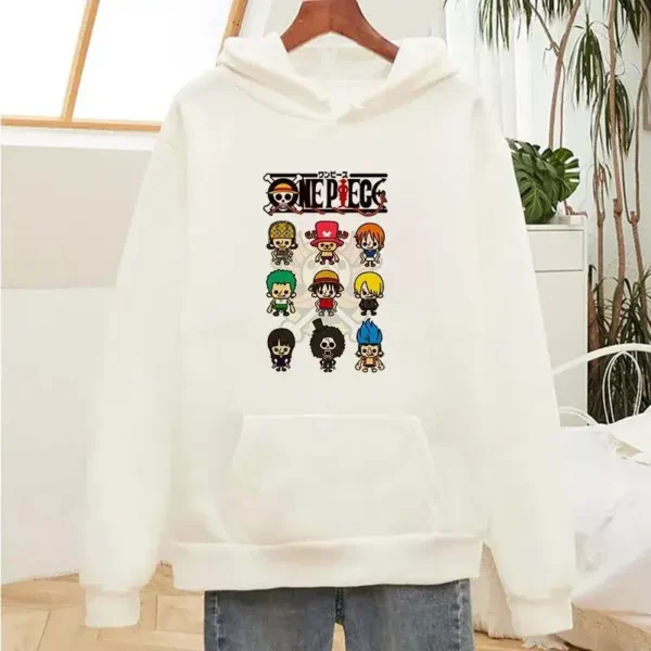 sudadera blanca one piece