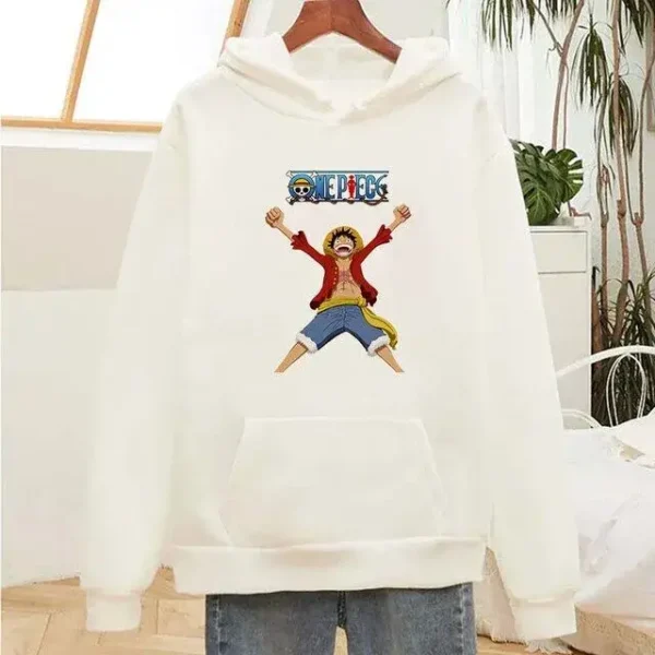 sudadera blanca one piece luffy