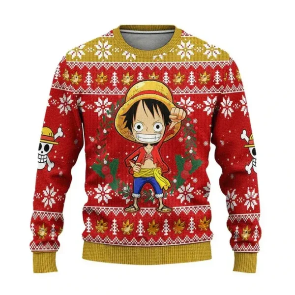sudadera luffy navidad
