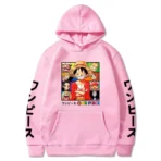 sudadera negra one piece