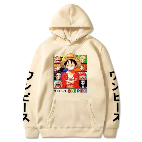 sudadera negra one piece