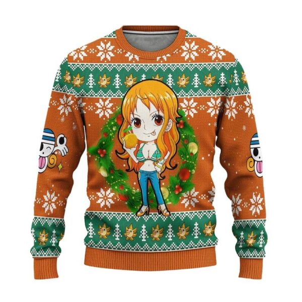 sudadera one piece nami navidad