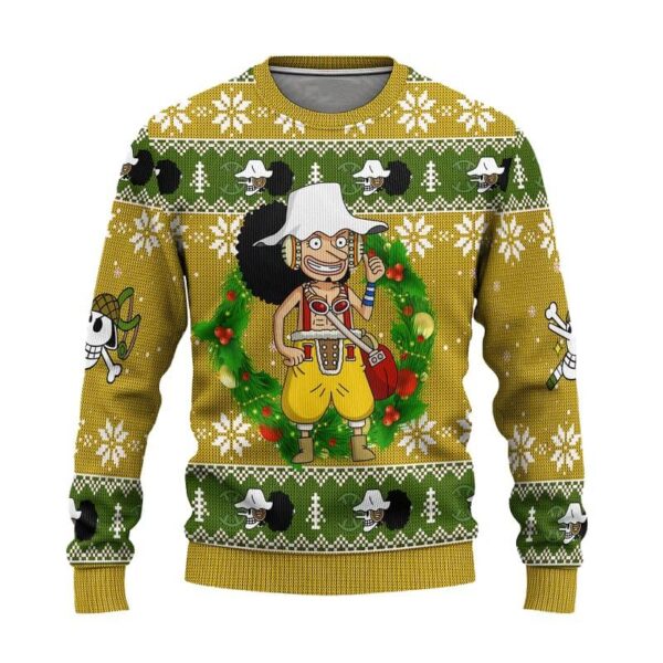 sudadera one piece usopp navidad