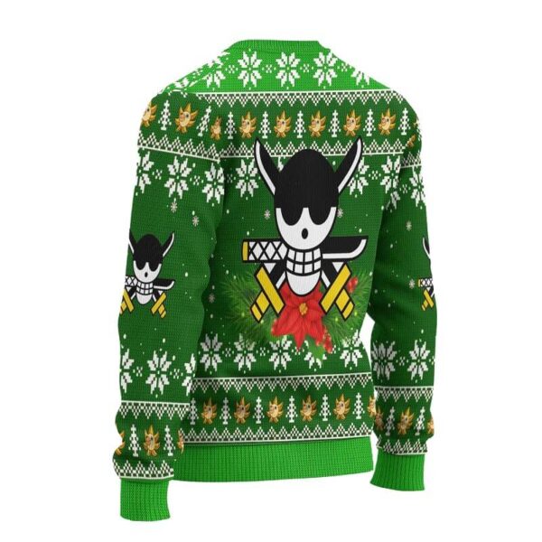 sudadera one piece zoro navidad