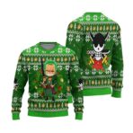 sudadera one piece zoro navidad