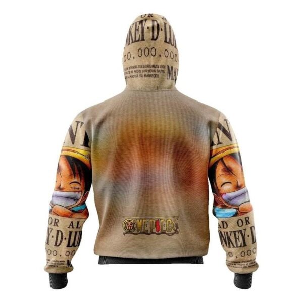 sudadera wanted luffy