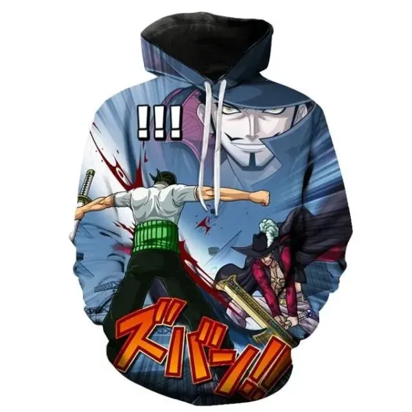 sudadera zoro vs mihawk