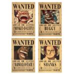 wanted luffy buggy shanks marshall d teach