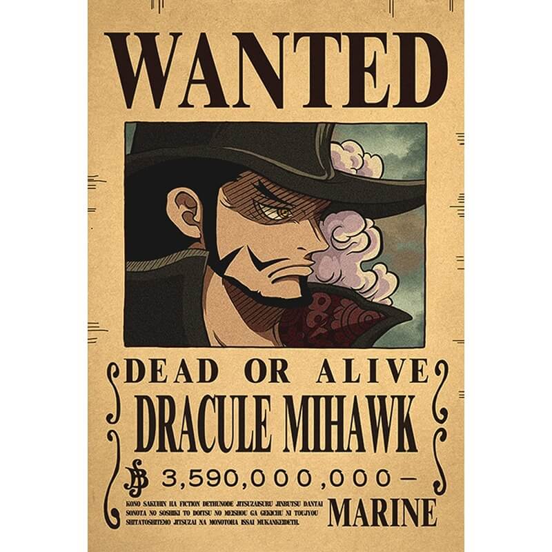 wanted mihawk
